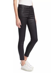 AG Adriano Goldschmied Farrah High-Rise Ankle Faux Leather Skinny Pants