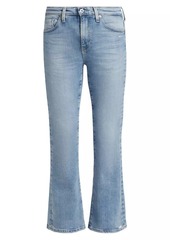 AG Adriano Goldschmied Farrah Mid-Rise Stretch Crop Boot-Cut Jeans