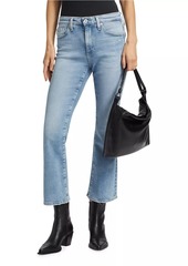 AG Adriano Goldschmied Farrah Mid-Rise Stretch Crop Boot-Cut Jeans