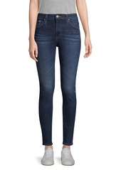 AG Adriano Goldschmied Farrah Mid-Rise Stretch Skinny Ankle-Length Jeans