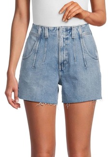 AG Adriano Goldschmied High Rise Relaxed Denim Shorts