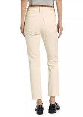AG Adriano Goldschmied High-Rise Straight-Leg Crop Jeans
