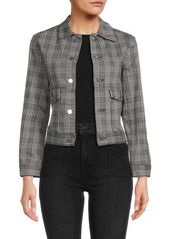 AG Adriano Goldschmied ​Houndstooth Crop Jacket