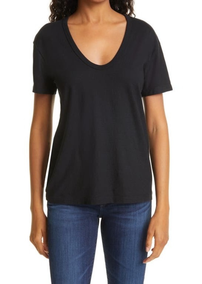 AG Adriano Goldschmied AG Relaxed Cotton U-Neck Tee