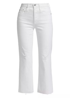 AG Adriano Goldschmied Kinsley High-Rise Straight-Leg Ankle Jeans