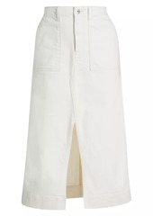 AG Adriano Goldschmied Lana Denim Midi-Skirt