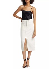 AG Adriano Goldschmied Lana Denim Midi-Skirt