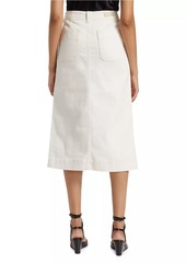 AG Adriano Goldschmied Lana Denim Midi-Skirt