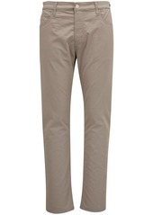 AG Adriano Goldschmied logo-patch straight-leg trousers