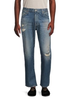 AG Adriano Goldschmied Loose Crop Ripped Jeans
