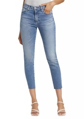 AG Adriano Goldschmied Mari Crop Stretch Cotton Jeans