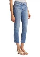 AG Adriano Goldschmied Mari Crop Stretch Cotton Jeans