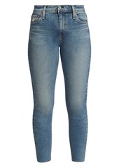 AG Adriano Goldschmied Mari Cropped Raw-Hem Skinny Jeans