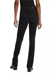 AG Adriano Goldschmied Mari Extended High-Rise Slim-Straight Jeans