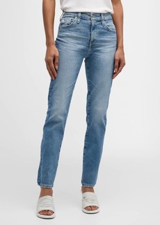 AG Adriano Goldschmied Mari High-Rise Slim Straight Jeans
