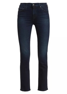 AG Adriano Goldschmied Mari High-Rise Stretch Straight Jeans