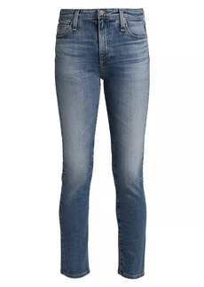 AG Adriano Goldschmied Mari High-Rise Stretch Straight-Leg Jeans