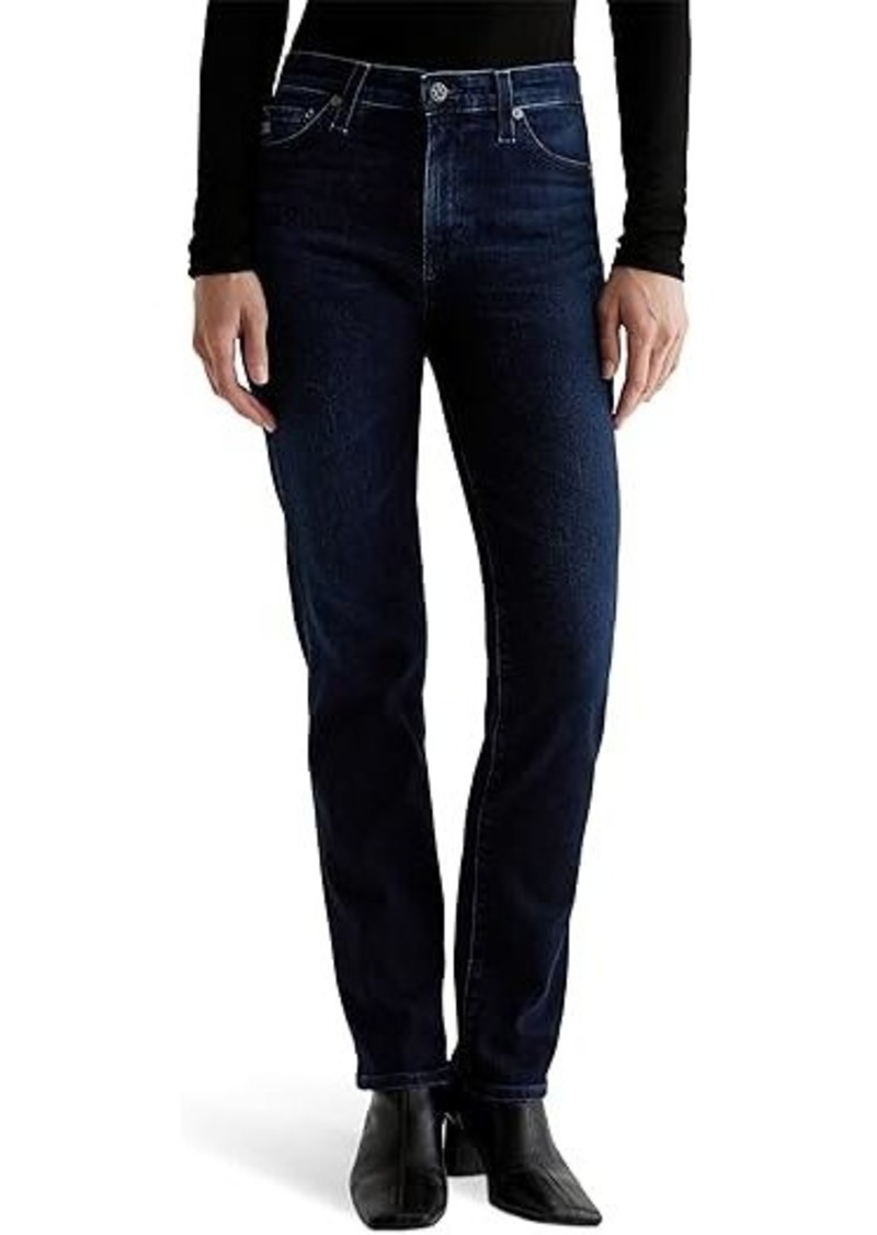 AG Adriano Goldschmied Mari Mid Rise Slim Straight Jeans in 3 Years Berlin