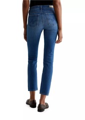 AG Adriano Goldschmied Mari Mid-Rise Stretch Cropped Slim Jeans