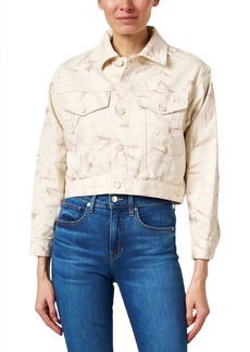 AG Adriano Goldschmied Miral Cropped Jacket In Neutral