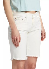 AG Adriano Goldschmied Nikki Mid-Rise Relaxed Skinny Denim Shorts