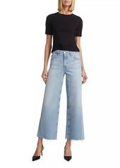 AG Adriano Goldschmied Saige Wide-Leg Cropped Jeans