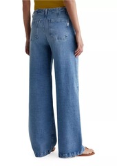 AG Adriano Goldschmied Stella Drawstring Stretch Cotton Jeans