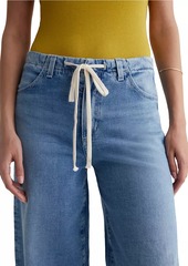 AG Adriano Goldschmied Stella Drawstring Stretch Cotton Jeans