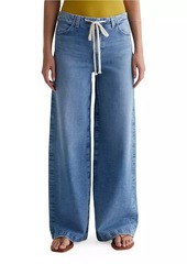 AG Adriano Goldschmied Stella Drawstring Stretch Cotton Jeans