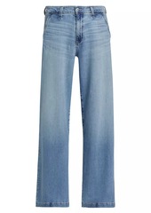 AG Adriano Goldschmied Stella Mid-Rise Wide-Leg Jeans