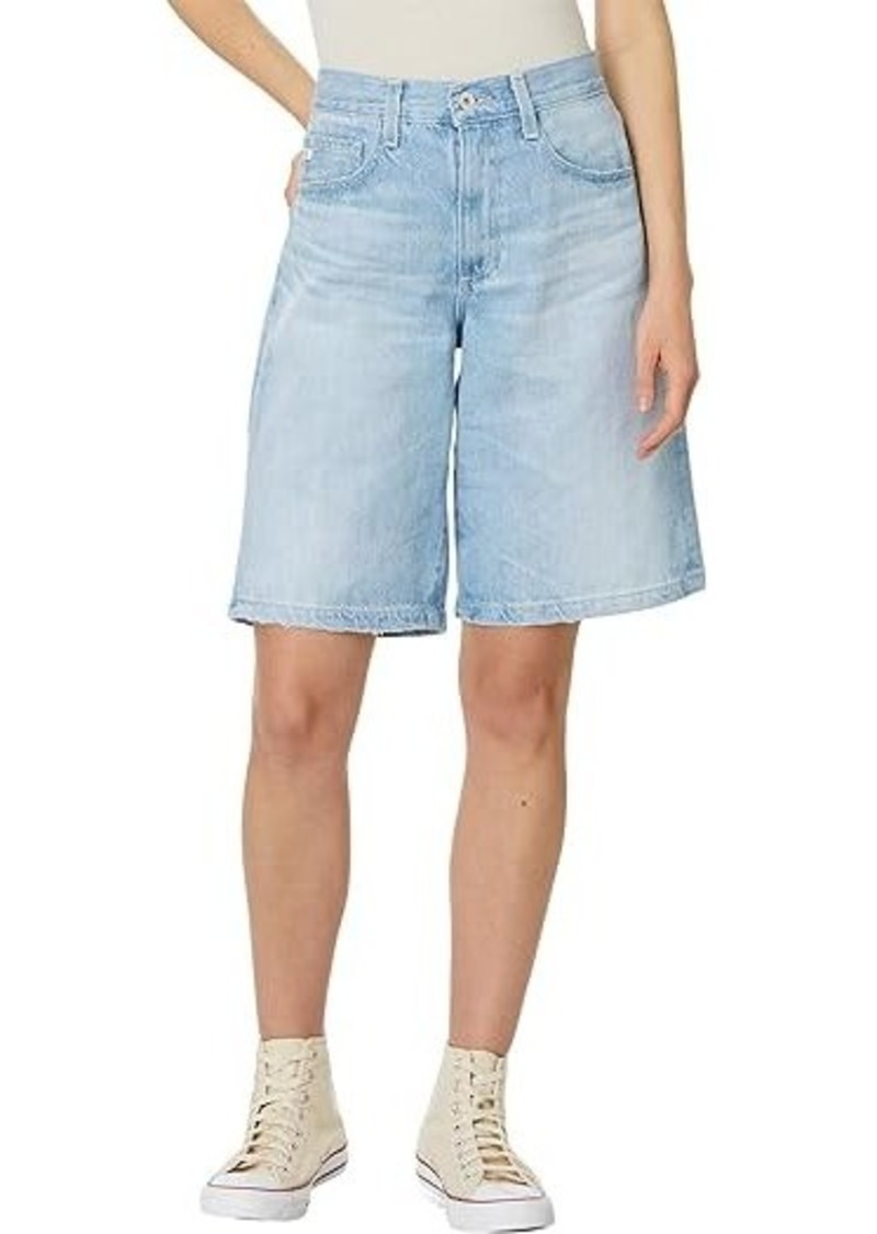 AG Adriano Goldschmied Thalia Wide Leg Bermuda Shorts