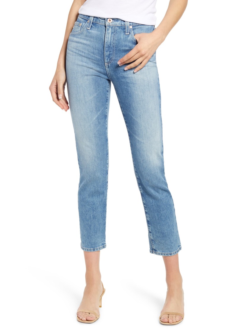 AG Adriano Goldschmied Womens The Isabelle Vintage Straight Leg Crop Jean 