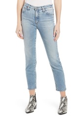 AG Adriano Goldschmied Women's Ag The Isabelle High Waist Crop Straight Leg Jeans