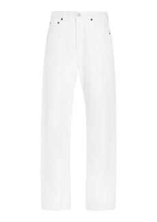 Agolde - 90s Pinch Waist Rigid High-Rise Straight-Leg Jeans - White - 27 - Moda Operandi