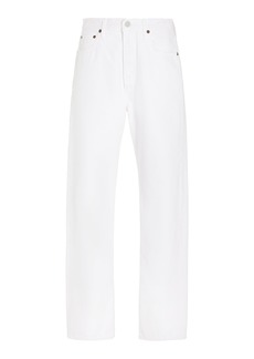 Agolde - 90s Pinch Waist Rigid High-Rise Straight-Leg Jeans - White - 31 - Moda Operandi