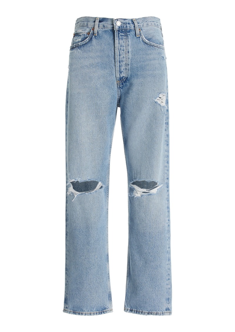 Agolde - 90’s Rigid High-Rise Straight-Leg Jeans - Blue - 25 - Moda Operandi