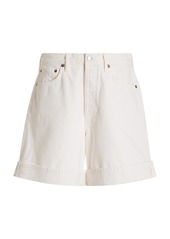 Agolde - Dame High-Rise Denim Shorts - Ivory - 32 - Moda Operandi