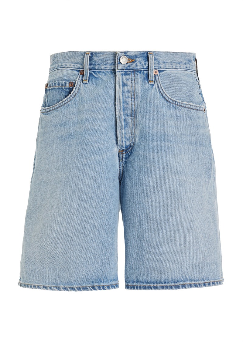 Agolde - Dame High-Rise Denim Shorts - Light Wash - 32 - Moda Operandi