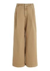 Agolde - Daryl Pleated Wide-Leg Jeans - Brown - 24 - Moda Operandi