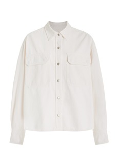 Agolde - Gwen Organic Cotton Denim Shirt - White - XL - Moda Operandi