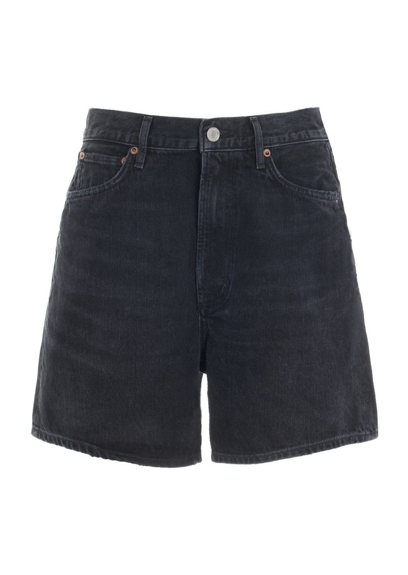 Agolde - Stella Denim Shorts - Black - 30 - Moda Operandi