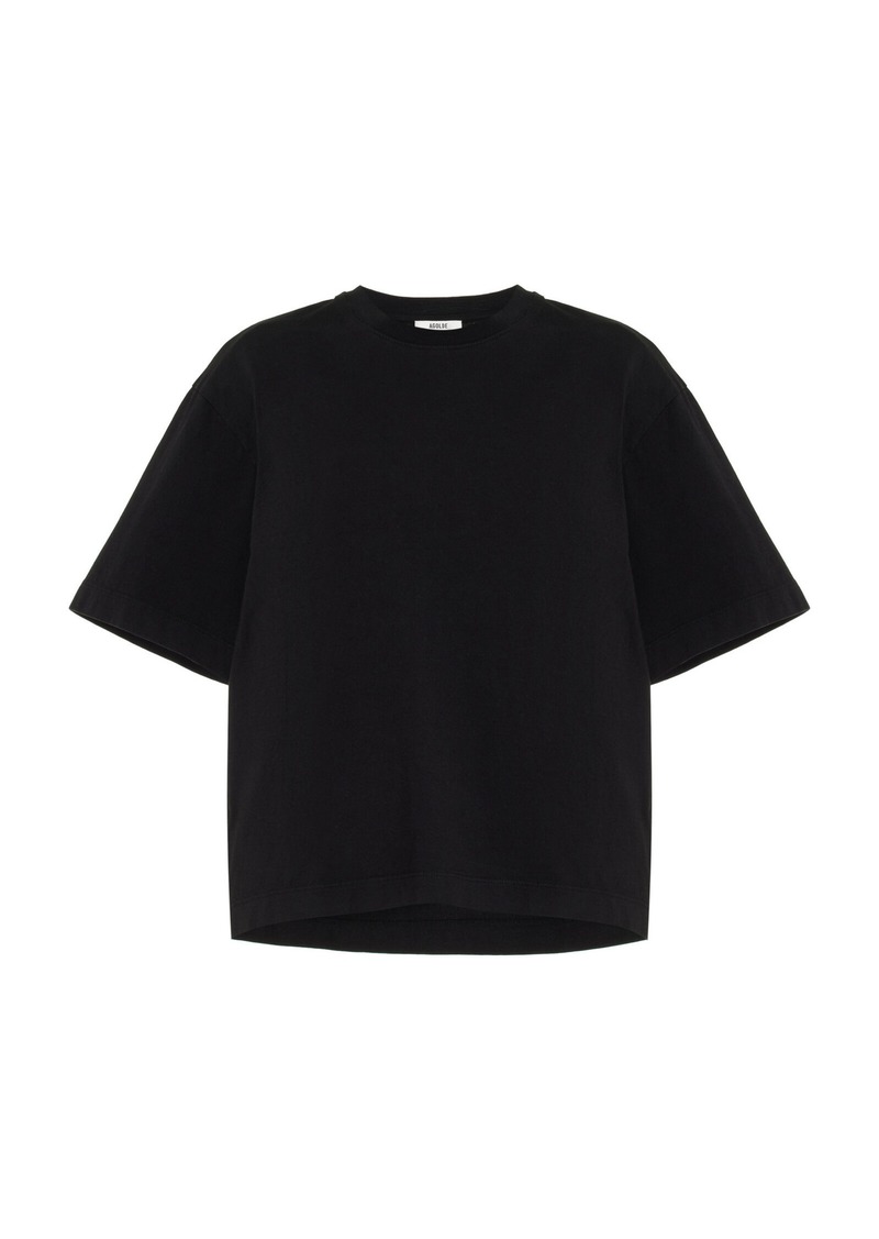 Agolde - Sulma Cotton T-Shirt - Black - XS - Moda Operandi