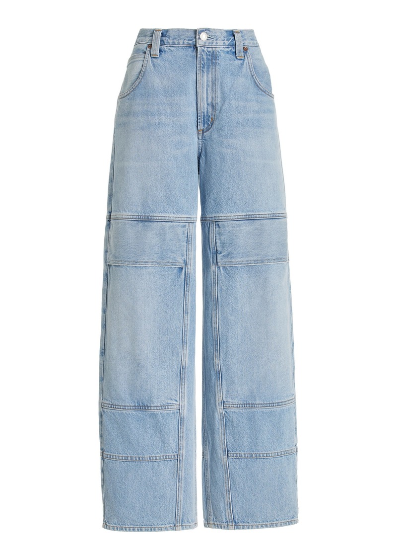 Agolde - Tanis Denim Utility Pants - Light Wash - 23 - Moda Operandi