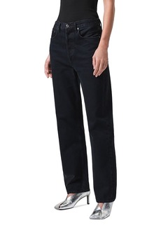 Agolde '90s Pinch Waist High Rise Straight Jeans in Crushed