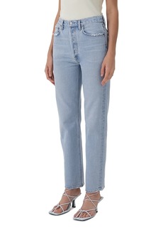 Agolde 90's Pinch Waist High Rise Straight Jeans in Focus