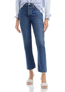 Agolde '90s Pinch Waist High Rise Straight Jeans in Range