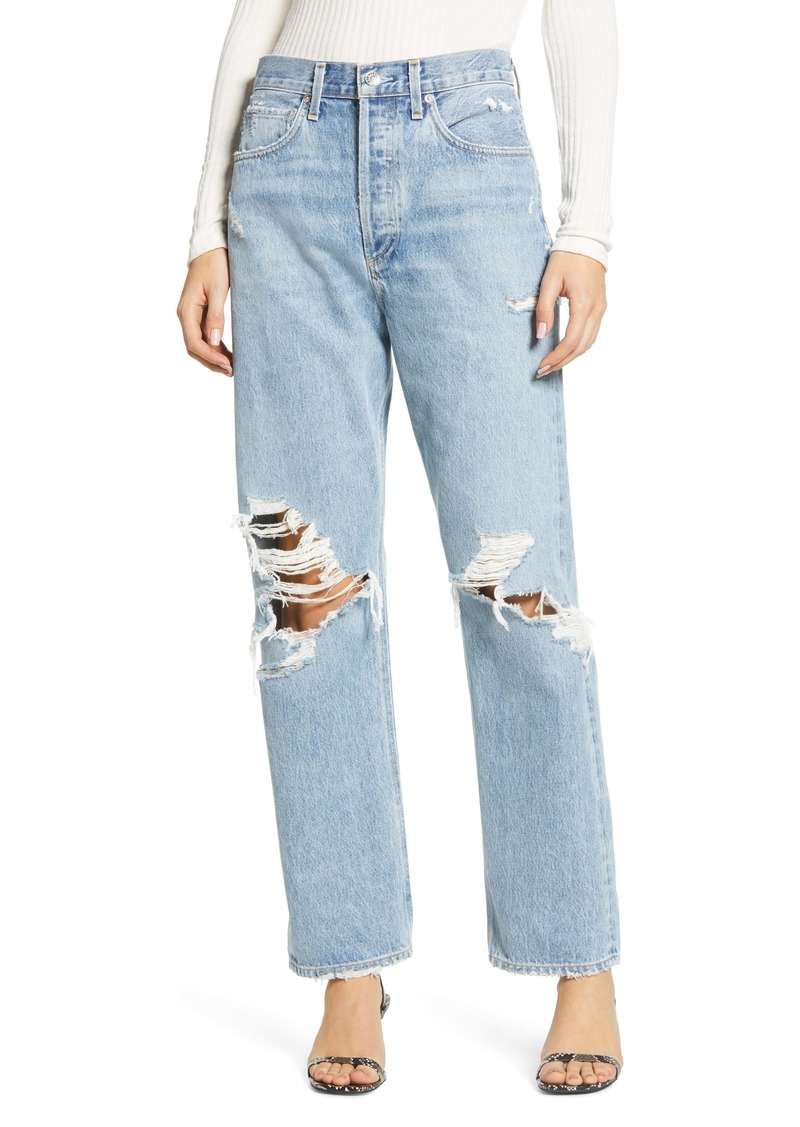 AGOLDE '90s Ripped Loose Fit Jeans (Fall Out)