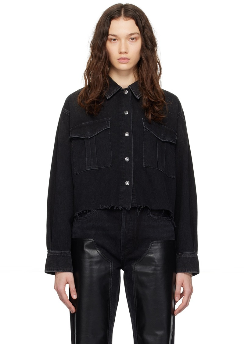 AGOLDE Black Nyx Denim Shirt