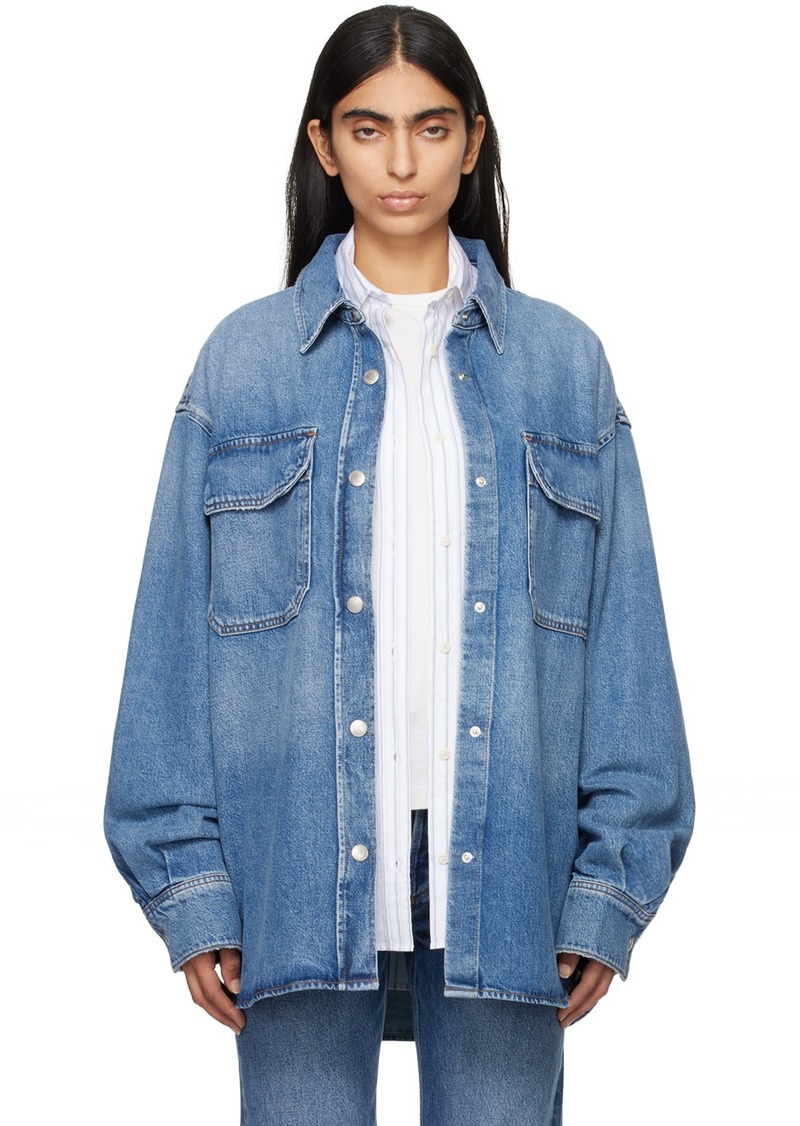 AGOLDE Blue Camryn Denim Shirt