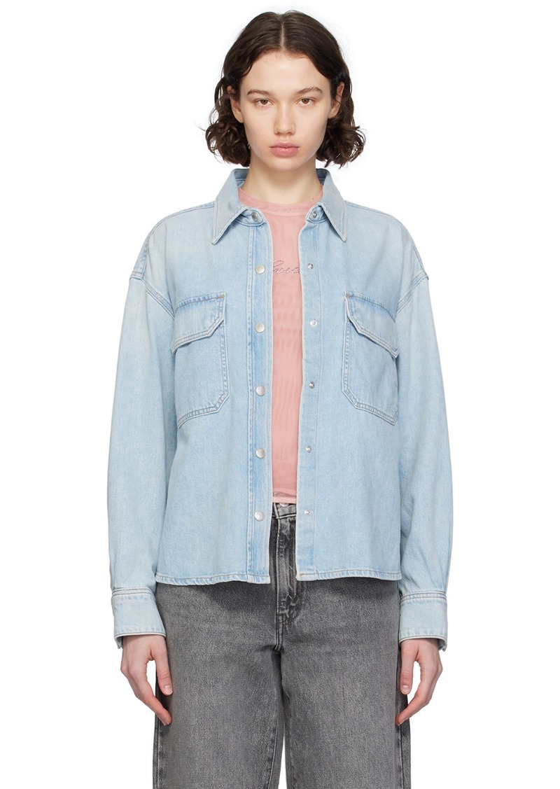 AGOLDE Blue Gwen Denim Shirt